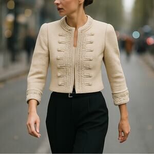Andrew Gn Knit Embroidered Jacket